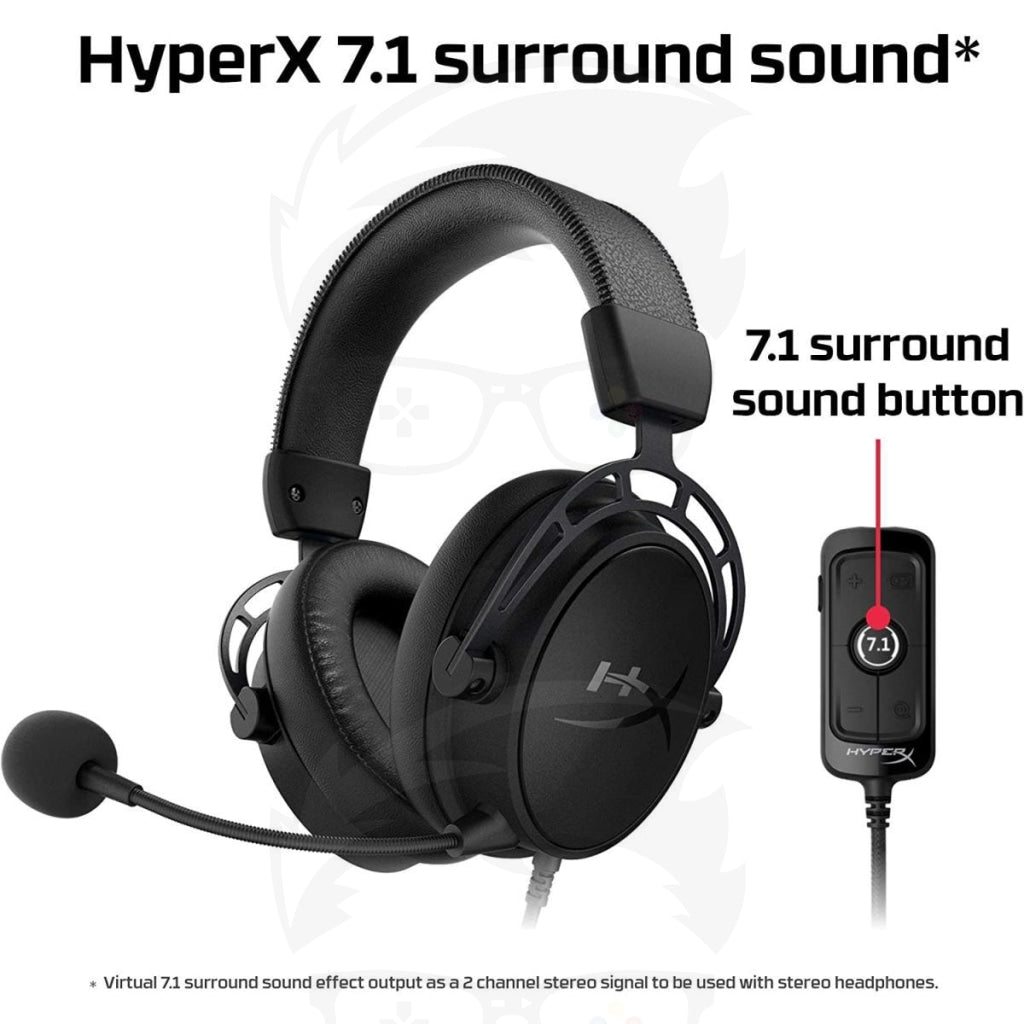 Hyperx Cloud Alpha S 7.1 Virtual Surround Gaming Blackout Hyperx Cloud Alpha S 7.1 Virtual Surround Gaming Blackout